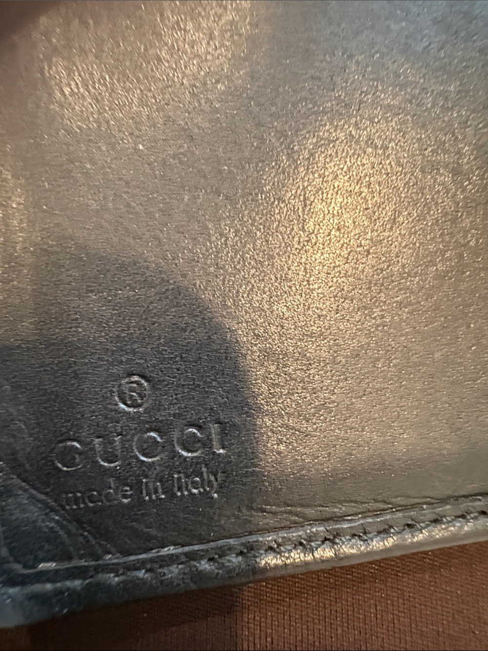 Authentic Gucci Black Soft Leather Wallet with Silver Tab and Box - Picture 10 of 11